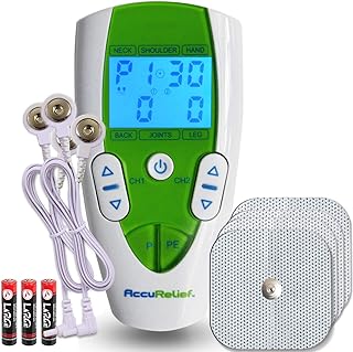 AccuRelief TENS Unit Pain Relief System - Muscle Stimulator For Pain Relief From Back Pain, Neck Pain, And Other Body Pain...